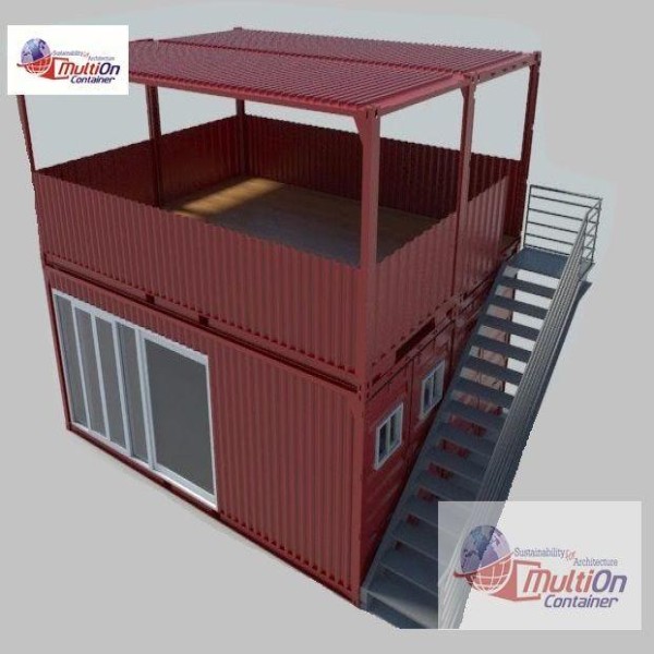 construção com container